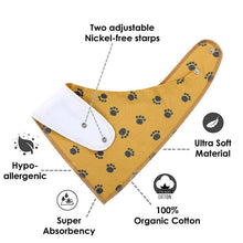 Load image into Gallery viewer, 8PCS/SET Pack Baby Bandana Organic Absorbent Soft Cotton Drool Bibsfor Teething And Feeding Bib For Baby and Kids Feeding
