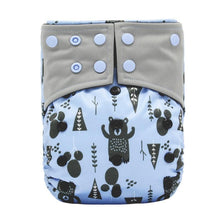Load image into Gallery viewer, Baby Cloth Diaper Reusable Adjustable Pocket Nappy Cover Fit All Diaper Reusable Nappies Cotton In Modern Trend Printed Design For Unlimited Uses