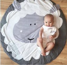 Load image into Gallery viewer, Creative Elephant Design Baby Play Mat Round Carpet Cotton Animal Play Mat Newborn Infant Crawling Carpet For Baby Kids