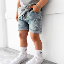 Load image into Gallery viewer, Distressed Denim Short