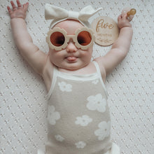 Load image into Gallery viewer, Vanilla White Pointelle Knit Blanket