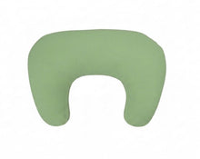 Load image into Gallery viewer, Green Ruffle Nursing Pillow Cover