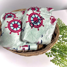Load image into Gallery viewer, Ahoy Little One Hooded Baby Towel