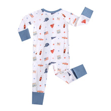 Load image into Gallery viewer, Route 66 Zippered Baby Romper