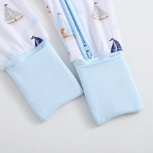 Load image into Gallery viewer, Ruff Waves Zippered Baby Romper