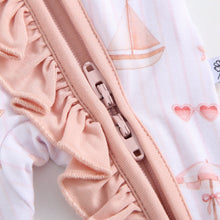 Load image into Gallery viewer, Beach Baby Ruffled Zippered Baby Romper