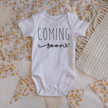Load image into Gallery viewer, Coming Soon Pregnancy Announcement Onesie