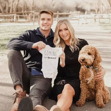Load image into Gallery viewer, Coming Soon Pregnancy Announcement Onesie
