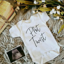 Load image into Gallery viewer, Plot Twist Pregnancy Announcement Onesie