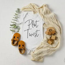 Load image into Gallery viewer, Plot Twist Pregnancy Announcement Onesie