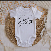 Load image into Gallery viewer, Little Sister Pregnancy & Gender Reveal Onesie