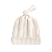 Load image into Gallery viewer, Oatmeal Ribbed Baby Beanie Hat