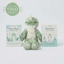 Load image into Gallery viewer, Narwhal's Growth Mindset Plush Set - Slumberkins