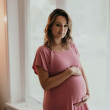 Load image into Gallery viewer, Maternity Mommy Labor and Delivery/ Nursing Gown