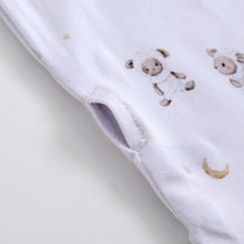 Load image into Gallery viewer, Little Lamb Zippered Baby Romper