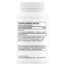 Load image into Gallery viewer, Thorne - Vitamin D-5000