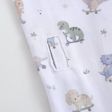 Load image into Gallery viewer, Dino Derby Zippered Baby Romper