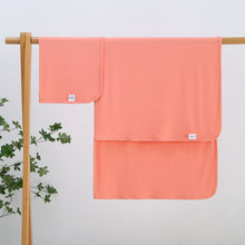 Load image into Gallery viewer, Joyful Coral Bamboo Swaddle Blanket