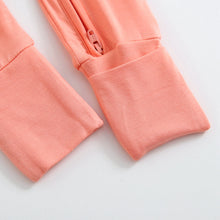 Load image into Gallery viewer, Joyful Coral Zippered Baby Romper