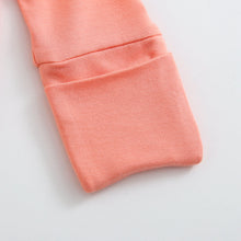 Load image into Gallery viewer, Joyful Coral Zippered Baby Romper