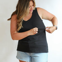 Load image into Gallery viewer, FINAL SALE - Invisible Zip Breastfeeding Tank Top