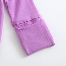 Load image into Gallery viewer, Luxie Lavender Ruffled Zipper Baby Romper