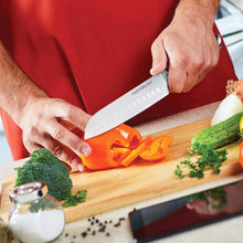 Load image into Gallery viewer, MASTERPAN Santoku Knife With Stainless Steel blade & Cover, 7" (18cm)