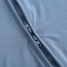 Load image into Gallery viewer, Midnight Blue Zippered Baby Romper