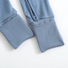 Load image into Gallery viewer, Midnight Blue Zippered Baby Romper