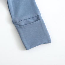 Load image into Gallery viewer, Midnight Blue Zippered Baby Romper
