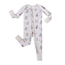 Load image into Gallery viewer, Penguins On Ice Zippered Baby Romper