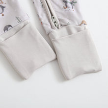 Load image into Gallery viewer, Penguins On Ice Zippered Baby Romper