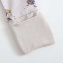 Load image into Gallery viewer, Penguins On Ice Zippered Baby Romper