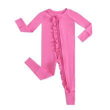 Load image into Gallery viewer, Perfectly Pink Zipper Baby Romper