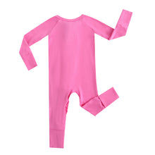 Load image into Gallery viewer, Perfectly Pink Zipper Baby Romper