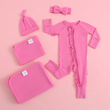 Load image into Gallery viewer, Perfectly Pink Zipper Baby Romper