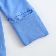 Load image into Gallery viewer, Pure Blue Zippered Baby Romper