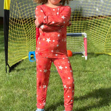 Load image into Gallery viewer, Pink Stars Long Sleeve Bamboo Set