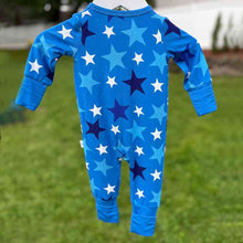 Load image into Gallery viewer, Blue Star Zip Onesie
