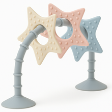 Load image into Gallery viewer, Stick 'n' Play Sensory Star Toy and Teether | For Baths, Highchairs and more