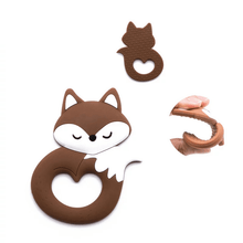 Load image into Gallery viewer, New Sets Baby Silicone Teether Rodent Silicone Animal Fox Teeth Chew Children Goods