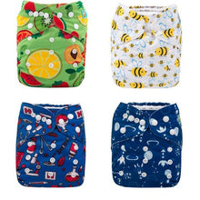Load image into Gallery viewer, Baby One Size Fits All Reusable Baby Cloth Diaper with Microfiber Insert Diaper For Baby Boys and Baby Girls In Modern New Printed Design