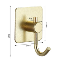 Load image into Gallery viewer, Adhesive Wall Hooks Mounted Door Key Cloth Coat Bathroom Robe Hanger Kitchen Hardware Rack Shelf Bag Hook Organizer For Hanging Bathroom Toilet Sticky Hook