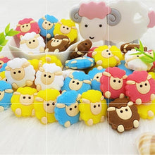 Load image into Gallery viewer, 5pcs Animals Cartoon Silicone Teething Sheep For Children Newborn Baby Teether For Teeth