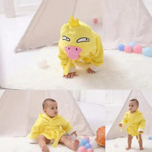 Load image into Gallery viewer, Baby Cute Mini Cartoon Bathrobes Soft Comfortable Bathrobe Warm Bath Towel For Babies Infants Beach Indoor Towel Durable Blankets