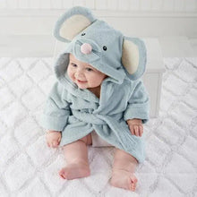 Load image into Gallery viewer, Baby Cute Mini Cartoon Bathrobes Soft Comfortable Bathrobe Warm Bath Towel For Babies Infants Beach Indoor Towel Durable Blankets