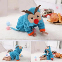 Load image into Gallery viewer, Baby Cute Mini Cartoon Bathrobes Soft Comfortable Bathrobe Warm Bath Towel For Babies Infants Beach Indoor Towel Durable Blankets