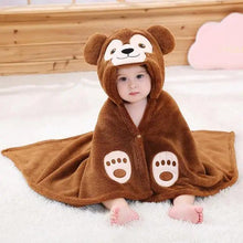 Load image into Gallery viewer, Baby Cute Princess Pink Cartoon Soft Bath Towels For Babies Unique Design Baby Hooded Bathrobe Towels For Infant And Toddler