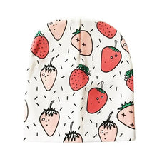 Load image into Gallery viewer, Baby Knit Cotton Cartoon Printed Baby Caps For Boys And Girls For Autumn And Winter Soft And Warm Cap