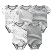 Load image into Gallery viewer, Baby Rompers Short Sleeve 100% Cotton Overalls Newborn Comfortable Clothes Super Soft Stretchable